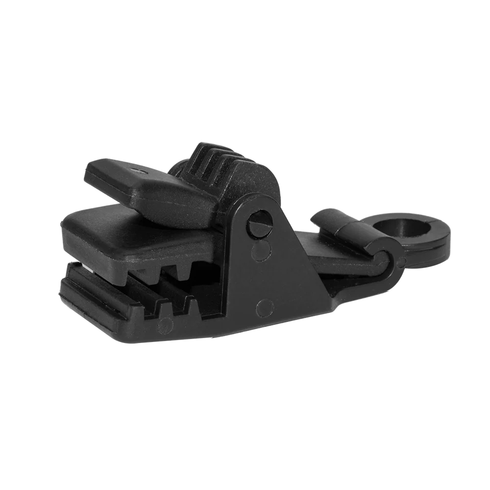 BUNGEE CORD CLIPS klips zaciskowy krokodyl - luz (10szt.) black | BCK5-BK-L
