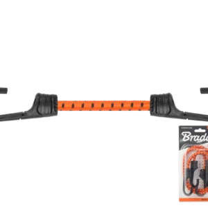 Guma elastyczna z hakiem metalowym pokrytym PVC BUNGEE CORD HOOK 2szt. x 60cm | BCH2-08060OR-B
