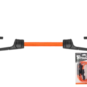 Guma elastyczna z hakiem metalowym pokrytym PVC BUNGEE CORD HOOK 2szt. x 80cm | BCH2-08080OR-B