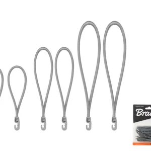 Zestaw gum z hakiem PVC BUNGEE CORD HOOK 18cm / 25cm / 40cm | BCH3-04SET1GY-B