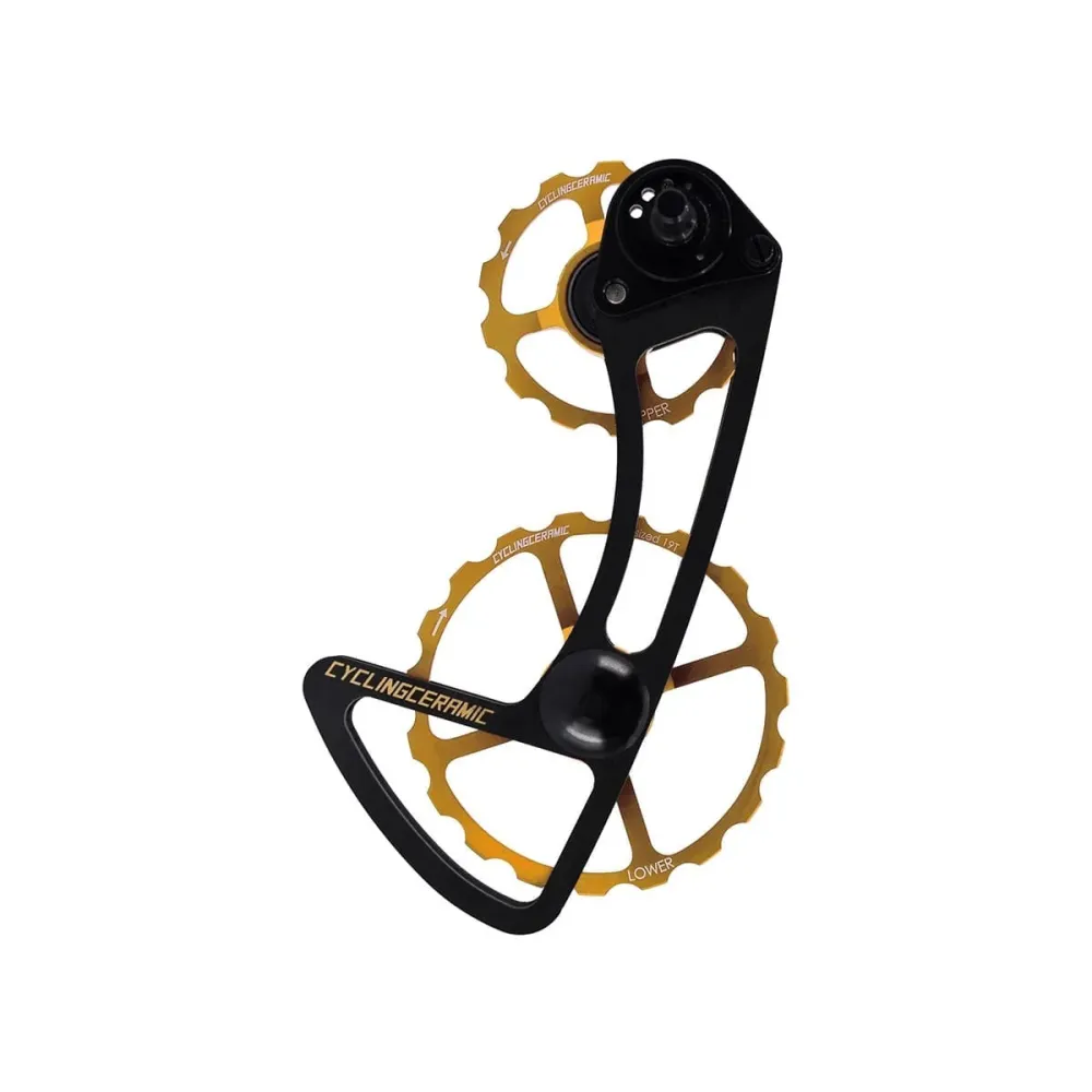 CYCLINGCERAMIC 11-biegowa przerzutka tylna Clevis 14/19 Sram E-Tap Gold