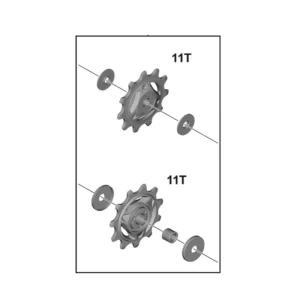 Kółka przerzutki SHIMANO RD-R7100/R7150