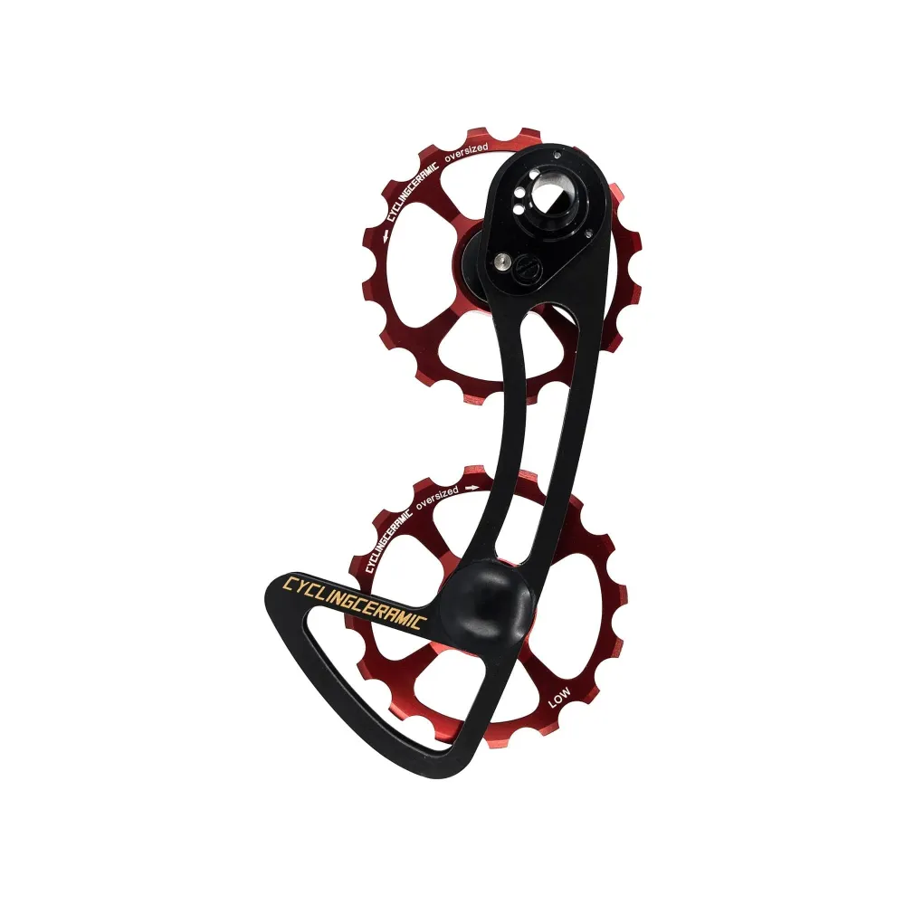 Klatka tylnej przerzutki 10/11V CYCLINGCERAMIC 16/16 Shimano Red
