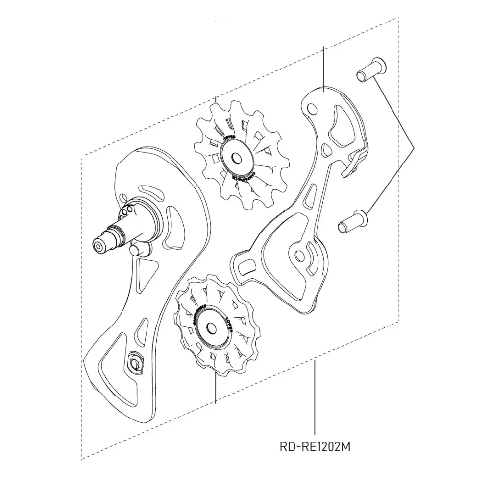 Kompletny koszyk przerzutki tylnej CAMPAGNOLO CHORUS 12V