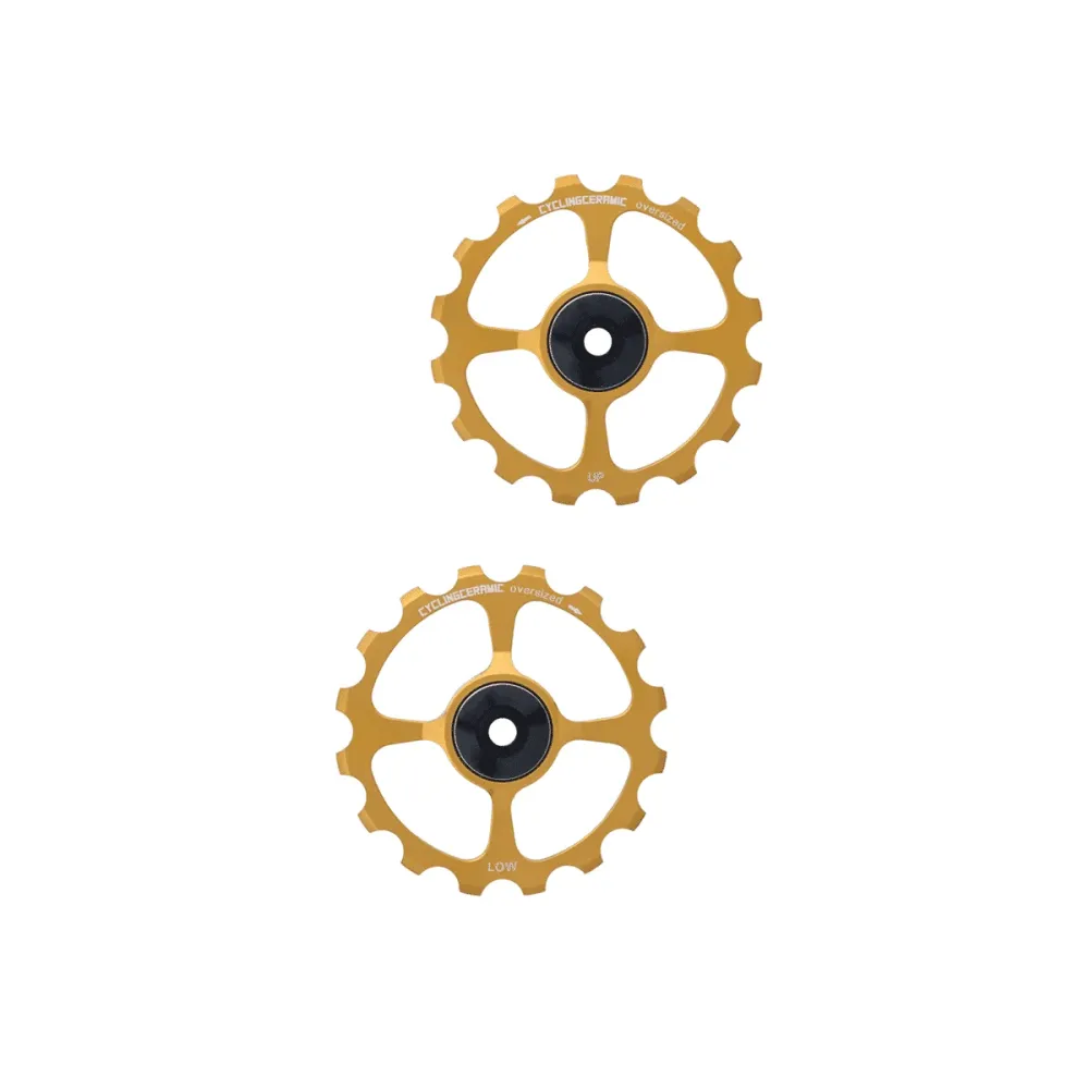 Koszyki przerzutki tylnej SHIMANO 10/11V CYCLINGCERAMIC OVERSIZE Aluminium Gold