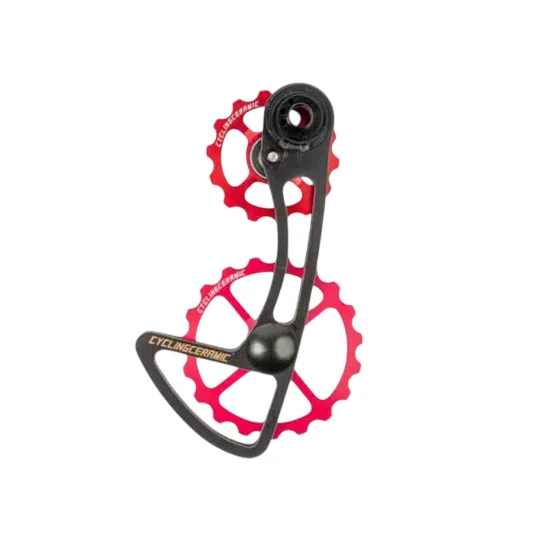 Nadwymiarowy wieszak przerzutki CYCLING CERAMIC do Campagnolo 12V EPS czerwony