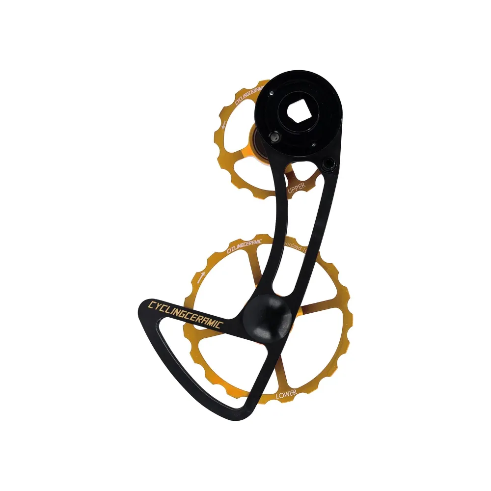 Przerzutka tylna CYCLINGCERAMIC 12V Cage 14/19 Sram E-Tap AXS Gold