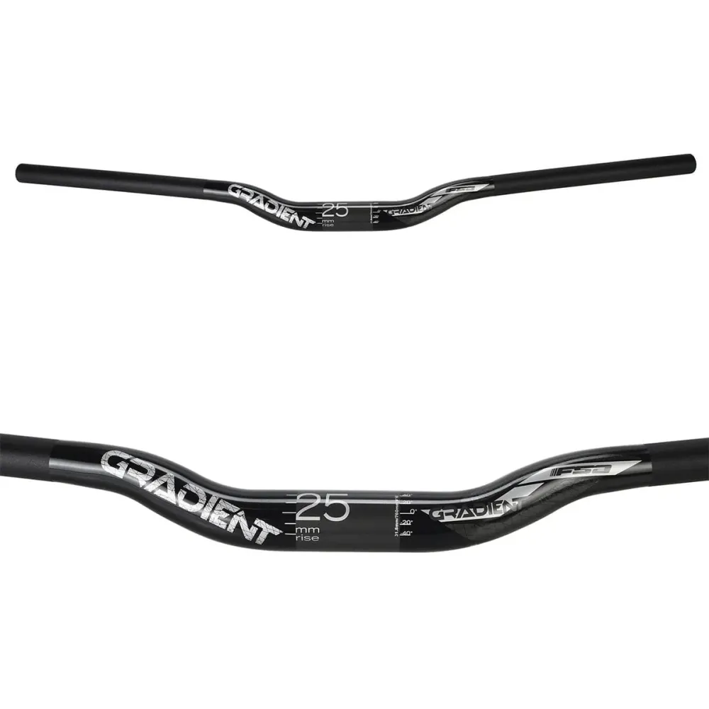 Kierownica FSA GRADIENT Aluminium Rise 25mm 31.8/760mm czarna