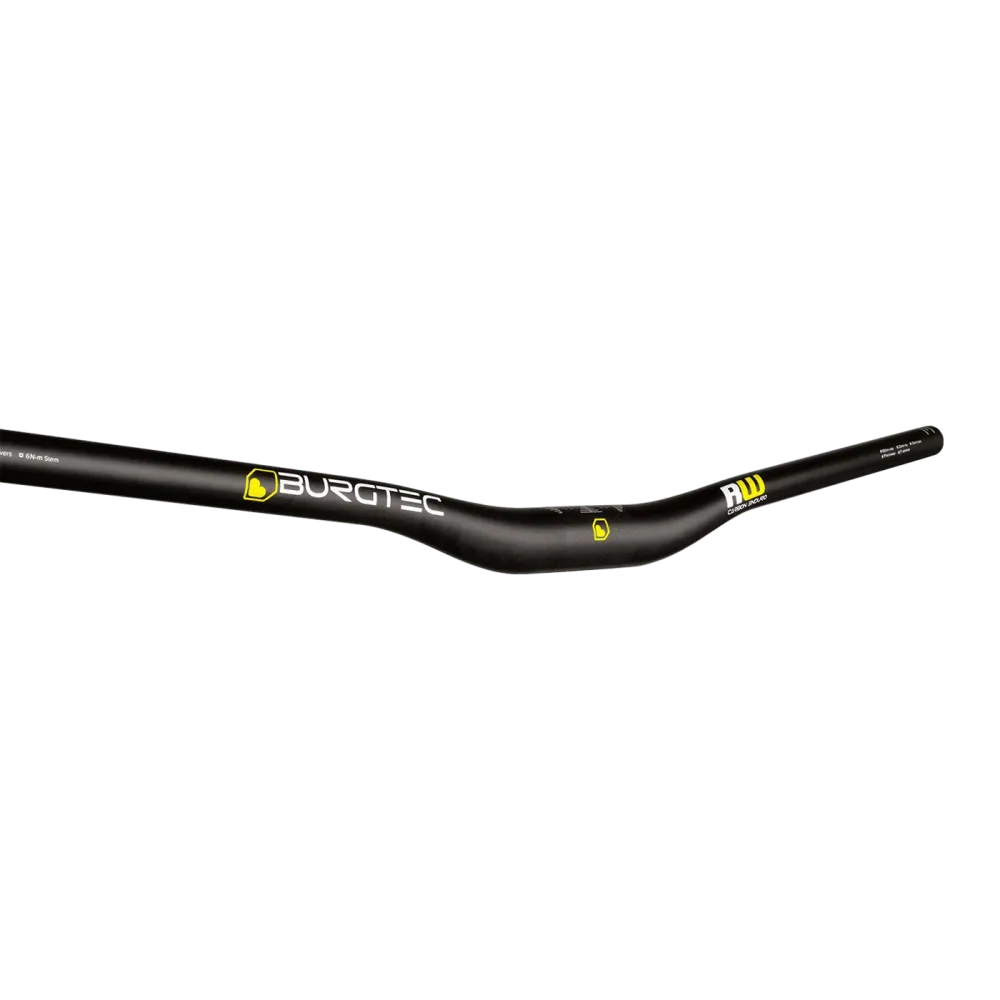 Kierownica karbonowa BURGTEC RIDE WIDE ENDURO Rise 20mm 800mm czarna