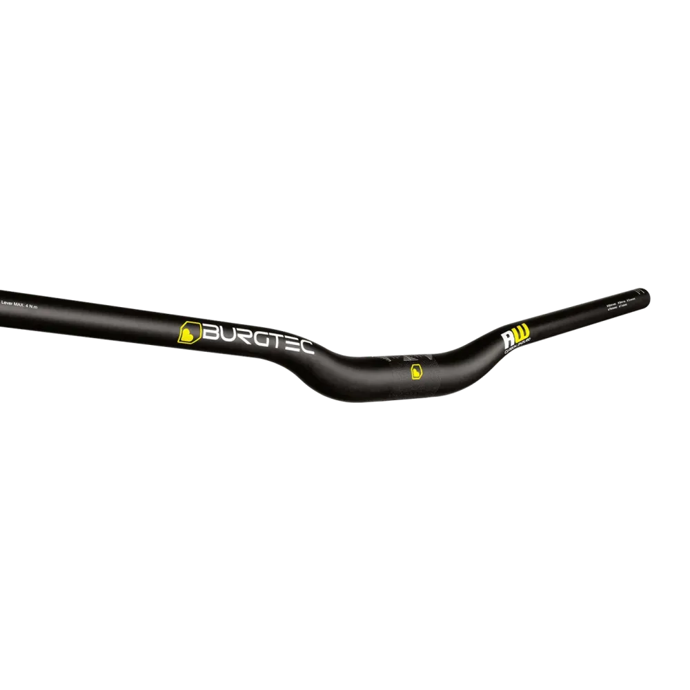 Kierownica karbonowa BURGTEC RIDE WIDE ENDURO Rise 30mm 800mm czarna