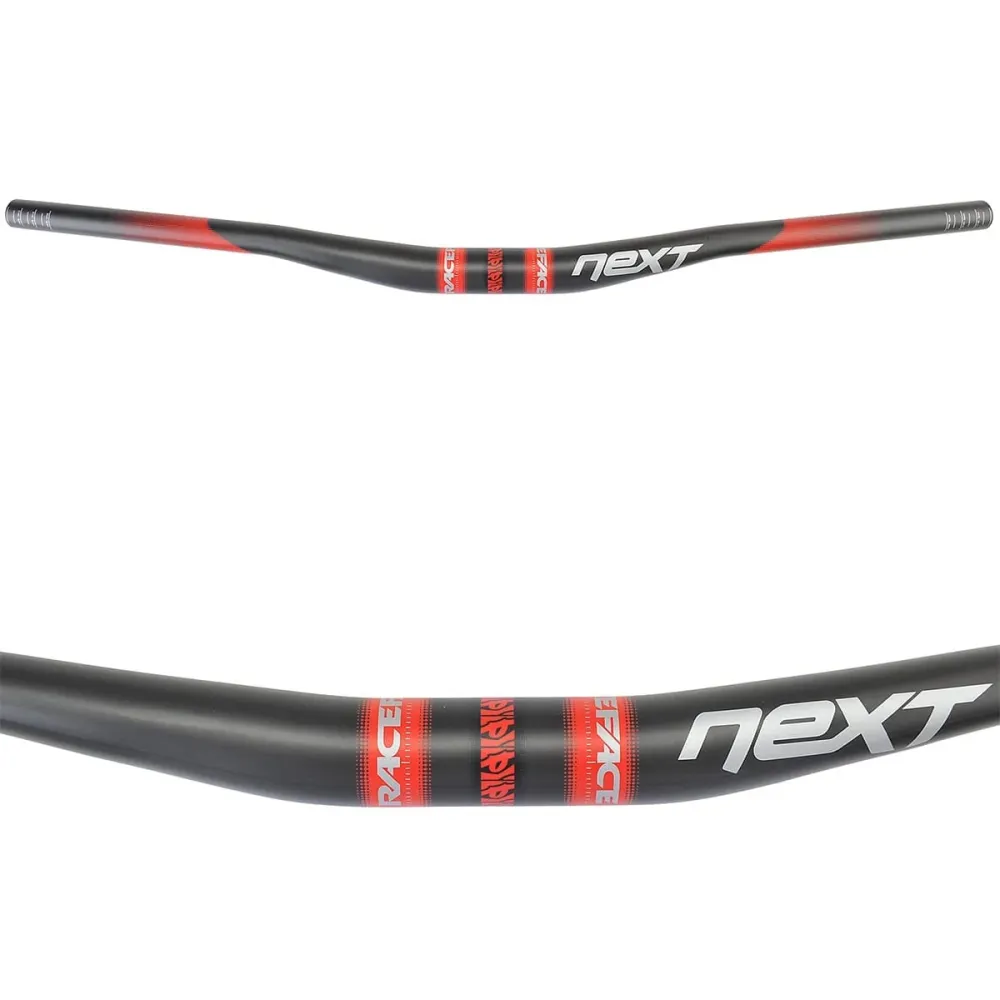 Kierownica RACE FACE NEXT Rise 19mm 725mm karbon/czerwona