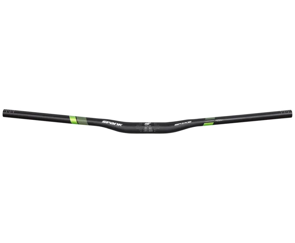 Kierownica SPANK SPIKE 800 VIBROCORE Rise 15mm 31.8/800mm czarny/zielony