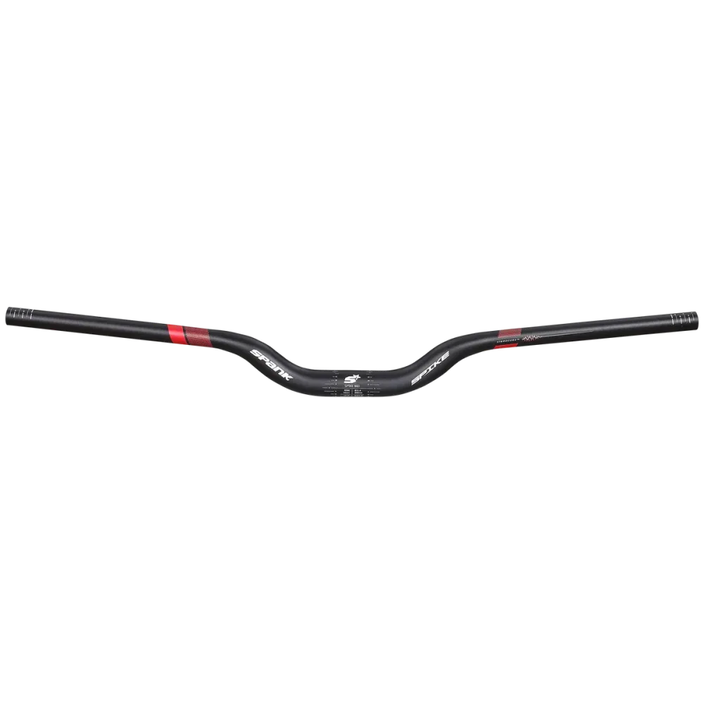 Kierownica SPANK SPIKE 800 VIBROCORE Rise 50 mm 31,8/800 mm czarny/czerwony