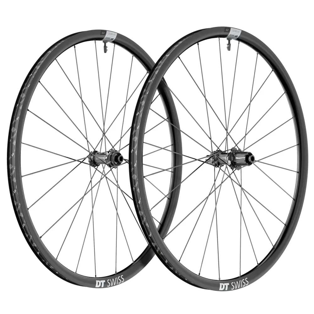 Para kół DT SWISS G 1800 SPLINE 25 przystosowanych do jazdy bezdętkowej (centralna blokada) Dynamo