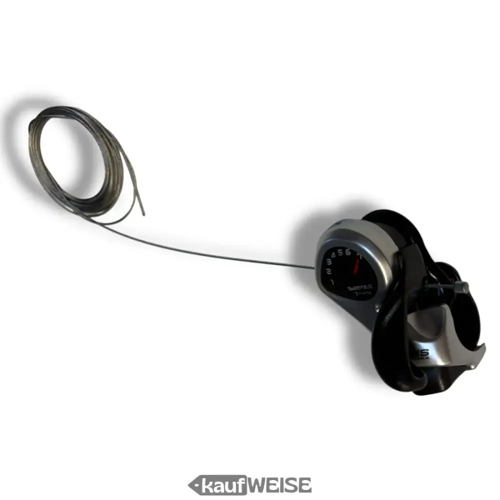 Manetka kciukowa SHIMANO Tourney SL-TX50-7R (7-biegowa prawa) | ze wskaźnikiem przełożenia | w zestawie linka 2400 mm