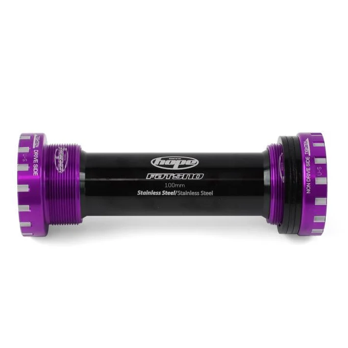 HOPE 100 mm Fat Bike 24 mm Axle Crankcase #BBSSFATPU Purple