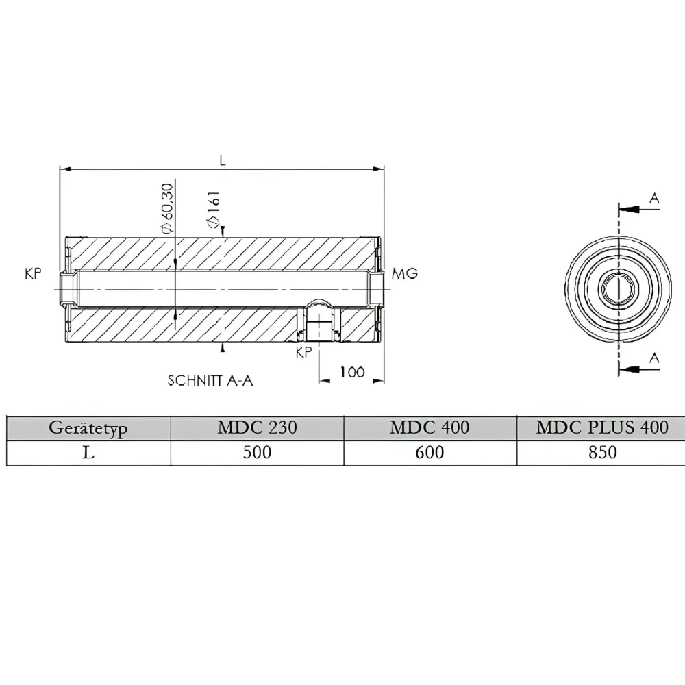 Moduł grzewczy przepływowego podgrzewacza wody PV ogrzewanie awaryjne 1 1/2" MDC 400P