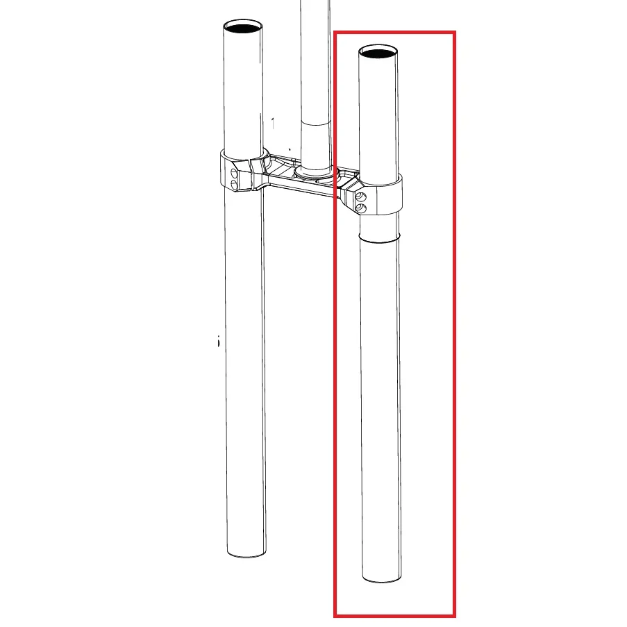 Lewy tłok do widelca ROCKSHOX BOXXER D1 (2024+)