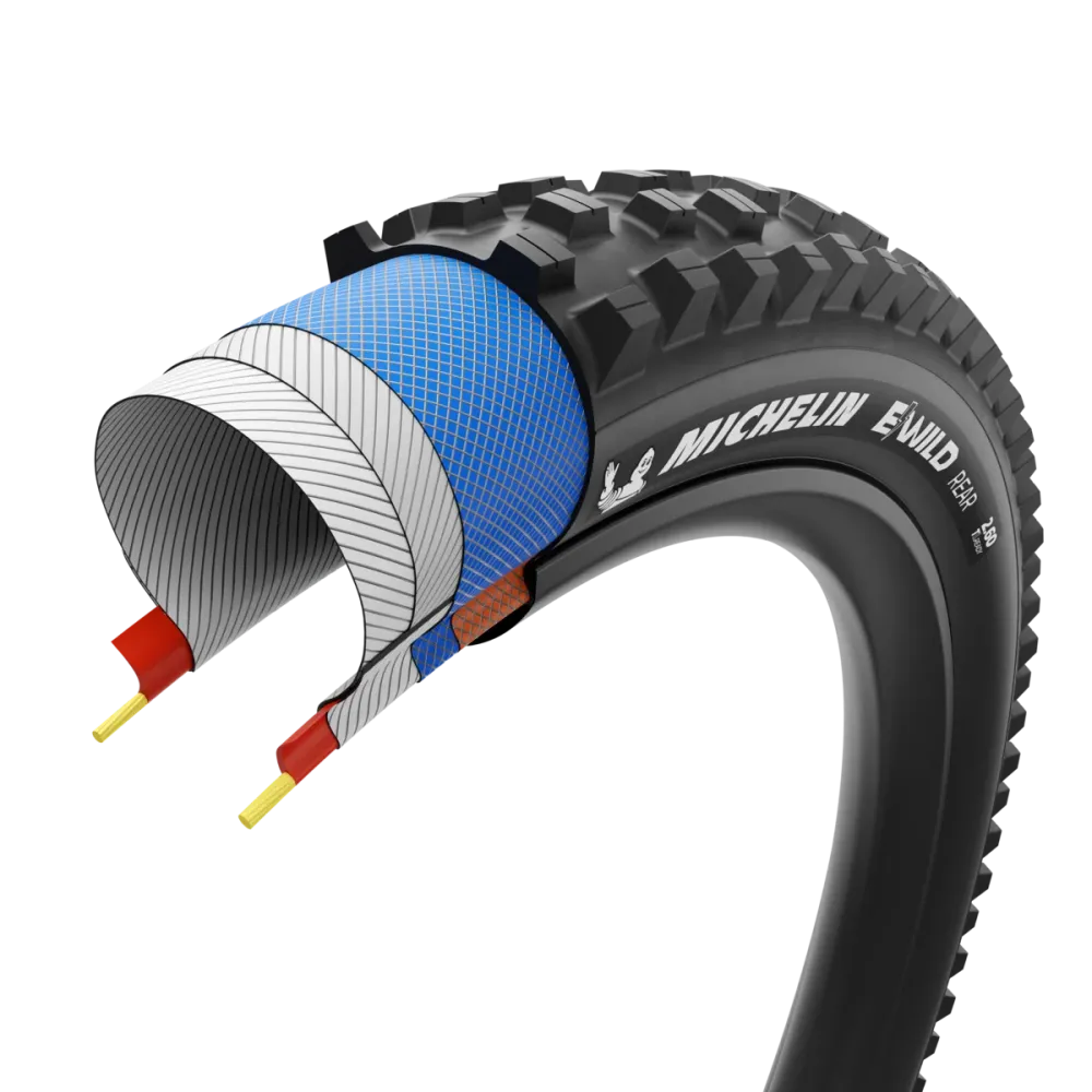 Opona MICHELIN E-WILD REAR Performance Line 27.5x2.80 Tubeless Ready miękka, czarna