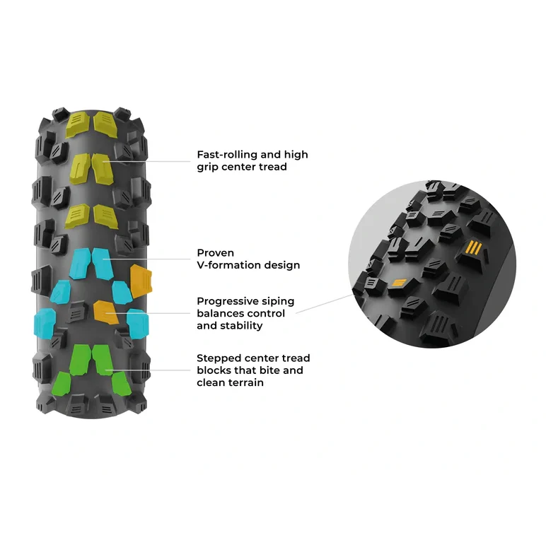 VITTORIA AGARRO TRAIL 27.5x2.40 4C Graphene 2.0 Tubeless Ready Miękka opona w kolorze czarnym