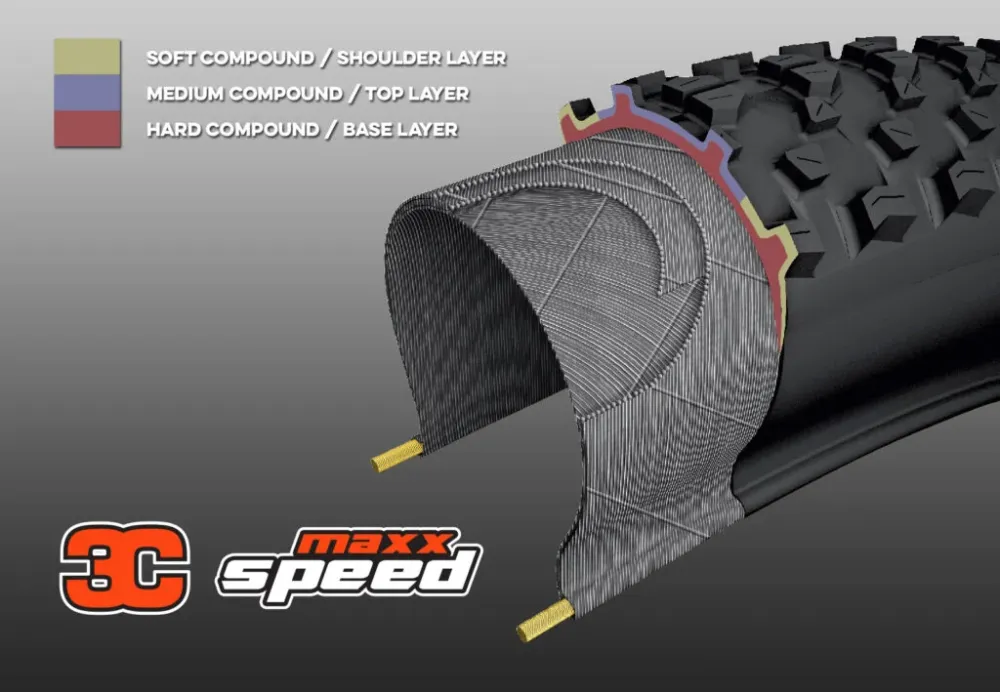 MAXXIS IKON 26x2.35 Exo 3C MaxxSpeed Tubeless Ready Miękka opona w kolorze czarnym