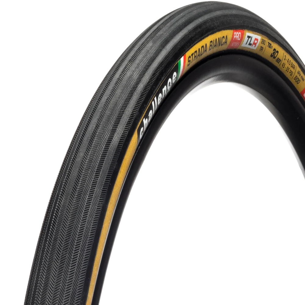 Opona CHALLENGE OPEN STRADA BIANCA 700x30c Tubeless Ready Beige