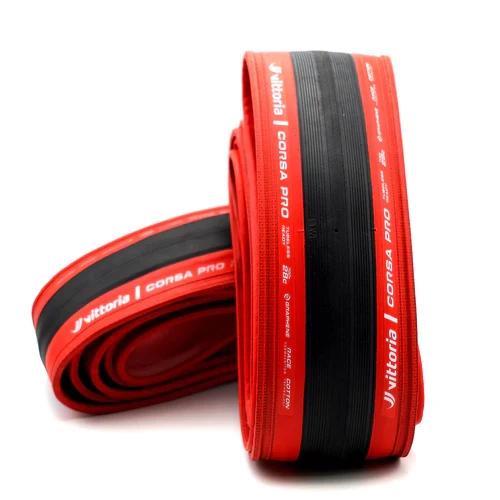 Opona VITTORIA CORSA PRO Graphene G2.0 700c Tubeless Ready - Edycja specjalna czerwona
