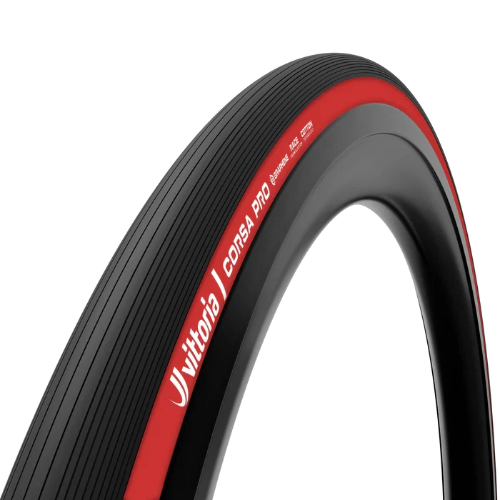 Opona VITTORIA CORSA PRO Graphene G2.0 700c Tubeless Ready - Edycja specjalna czerwona