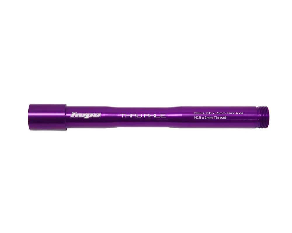 Oś przedniego koł HOPE do widelców OHLINS RXF34/RXF36/RXF38 Fioletowa