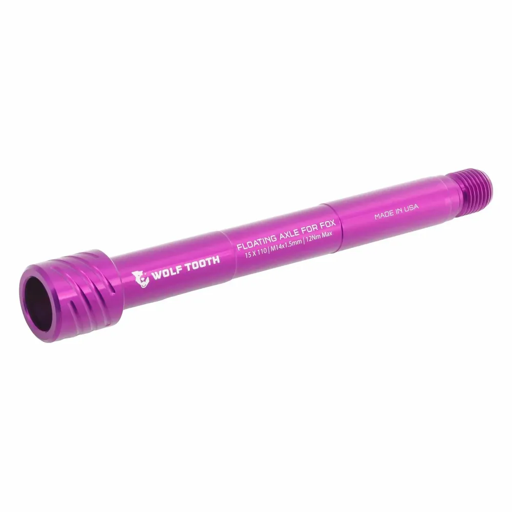 Oś przedniego koł WOLF TOOTH do widelca FOX 36/38 15x110 mm Boost Violet