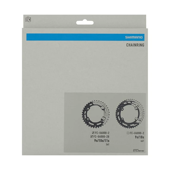 Łńcuch zewnętrzny 9/10/11V SHIMANO CUES FC-U6000-2/FC-U6000-2B PCD 96 mm
