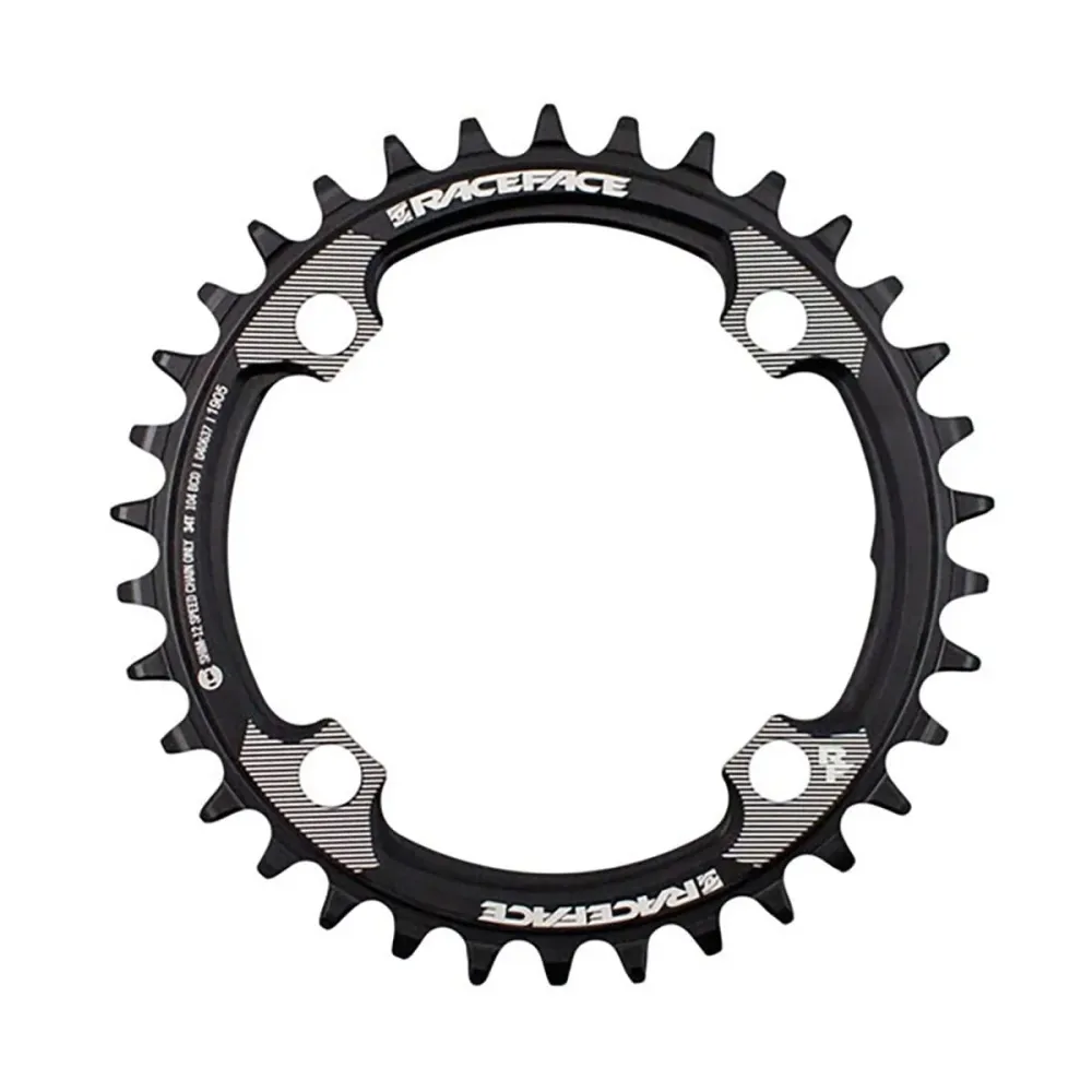 RACE FACE Kompatybilna tarcza łńcuchowa Shimano 12V 4 otwory 104 mm czarna mono