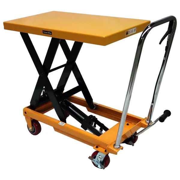 Stół podnośny nożycowy 1120x500mm – nośność 500 kg, mobilna platforma o dużej wytrzymałości