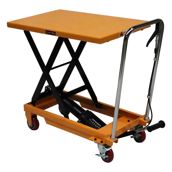Stół podnośny nożycowy 935x450mm – 150 kg nośności, mobilny z hamulcami