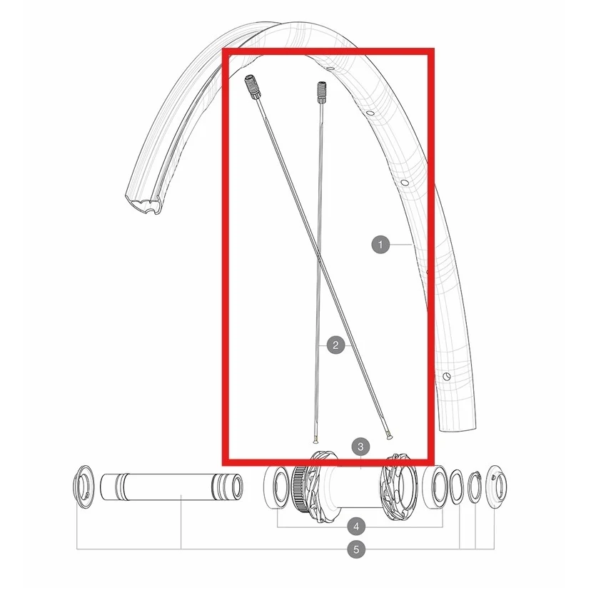 Zestaw 12 szprych MAVIC ALLROAD SL AERO 298mm M7/7 przód/tył