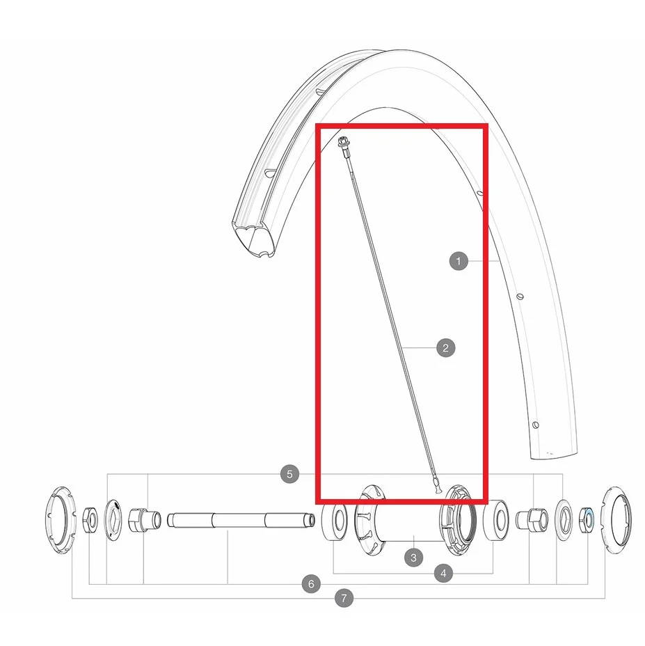 Zestaw 10 szprych MAVIC COSMIC PRO CARBON UST 268 mm przód/tył