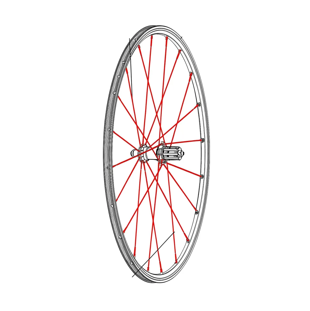 Zestaw 12 tylnych szprych MAVIC CROSSRONE/CROSSRIDE FTS-X 262 mm