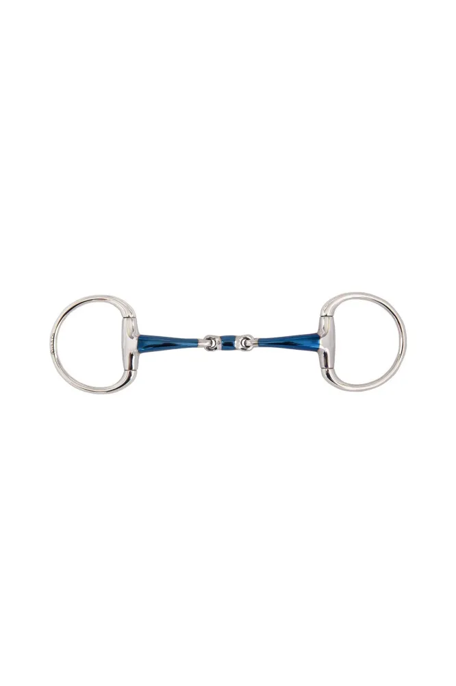 Sweet Iron Magic System wędzidło oliwkowe, podwójnie łamane, 14 mm Blue 125 mm
