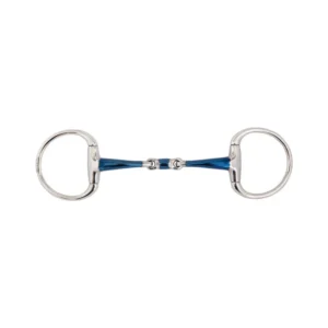 Sweet Iron Magic System wędzidło oliwkowe, podwójnie łamane, 14 mm Blue 125 mm