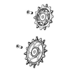 SRAM X0/GX T-TYPE EAGLE AXS / RIVAL XPLR E1 12-biegowe koszyki przerzutki tylnej