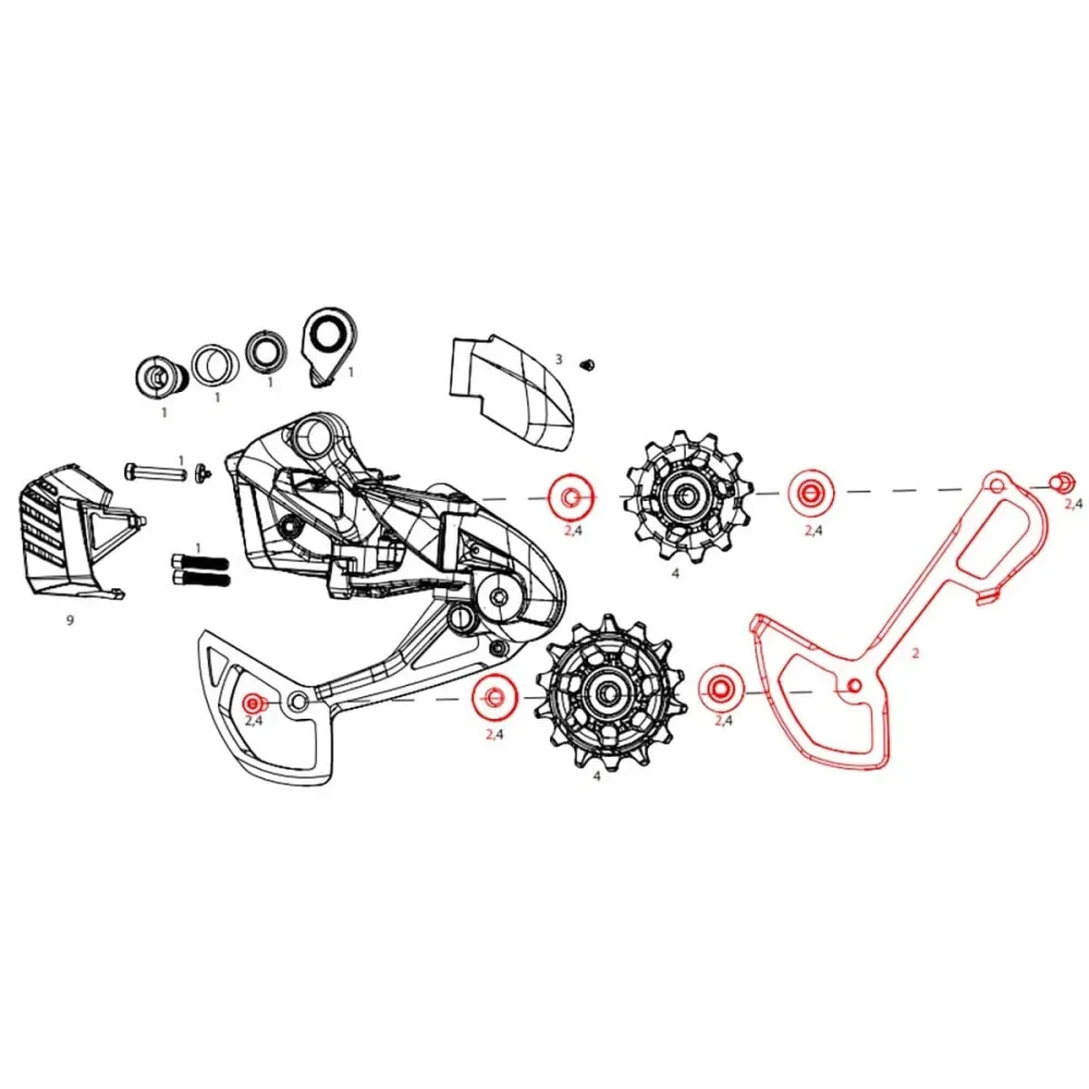 Wewnętrzna klatka SRAM SX/NX Eagle/GX Eagle AXS