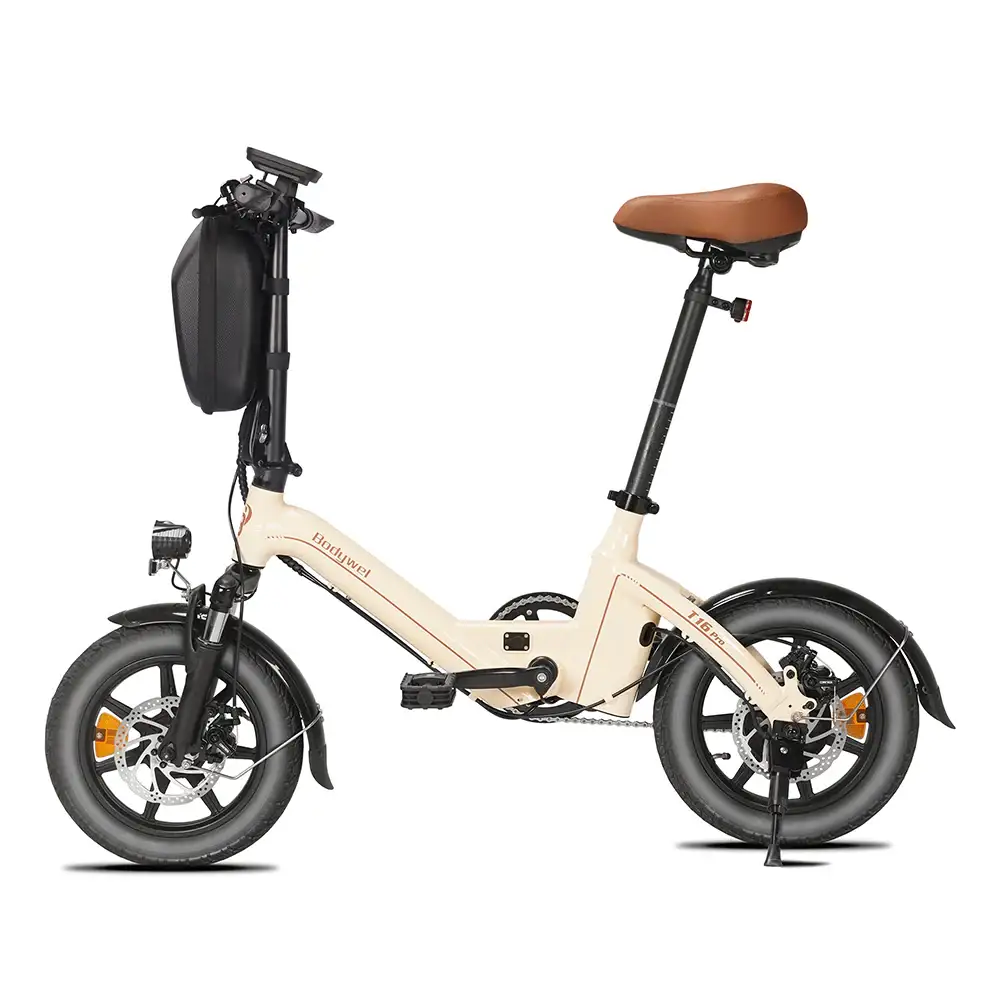 Bodywel T16 Pro 14" Składany Rower Elektryczny 280Wh Mini E-Rower Wsparcie Aplikacji