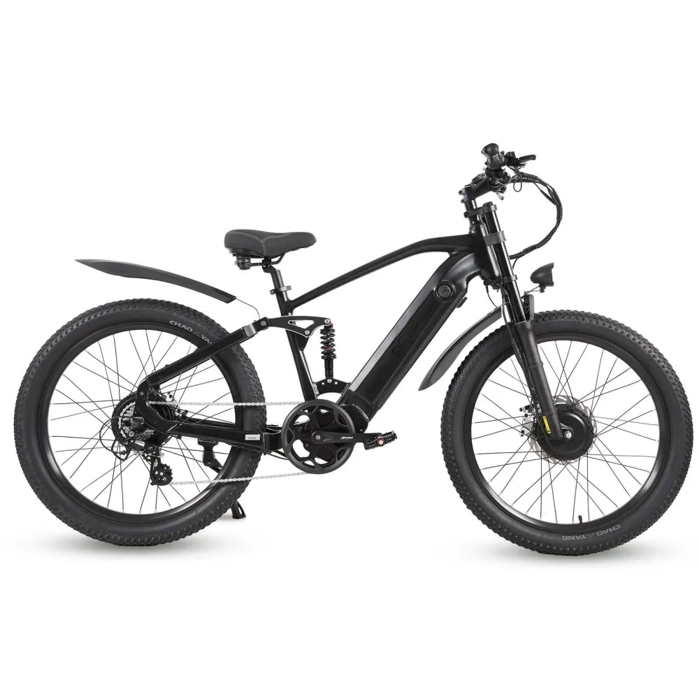 CMACEWHEEL AL26 MAX 500W*2 Podwójny silnik 26" E-Górski rower 816Wh EMTB 48V 17Ah bateria