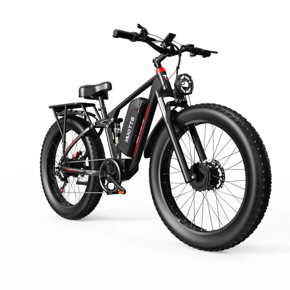 DUOTTS S26 750W*2 Podwójny Silnik 26" Fat Bike 960Wh Pełne Zawieszenie E-MTB 48V 20Ah bateria