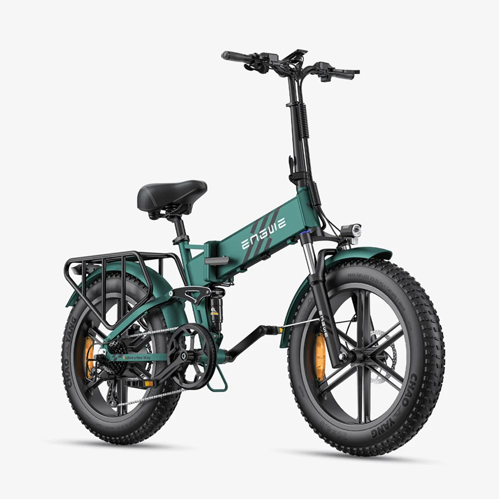 Engwe Engine Pro 2.0 750W 20" Fat Bike 768Wh Składany Rower Elektryczny Górski z Czujnikiem Momentu Obrotowego 48V 16Ah Ak...