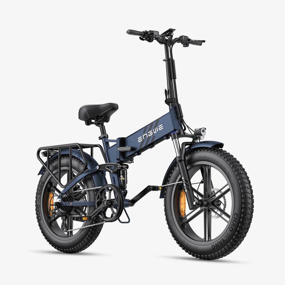 Engwe Engine Pro 2.0 750W 20" Fat Bike 768Wh Składany Rower Elektryczny Górski z Czujnikiem Momentu Obrotowego 48V 16Ah Ak...