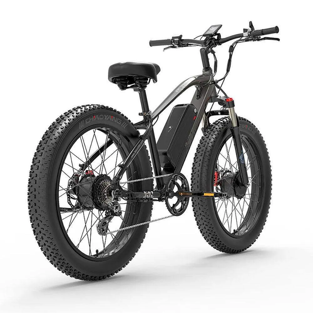 Lankeleisi MG740 PLUS 1000W*2 Podwójny silnik 26" Fat Bike 960Wh Hardtail E-Górski Rower EMTB 48V 20Ah Akumulator