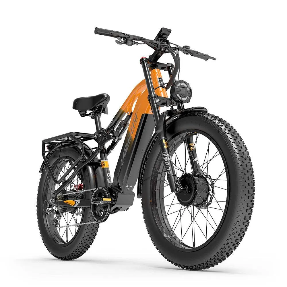 Lankeleisi MG800 Max 1000W*2 26" Fat Bike Podwójny Silnik Rower Górski Elektryczny 48V 20Ah Bateria E-MTB