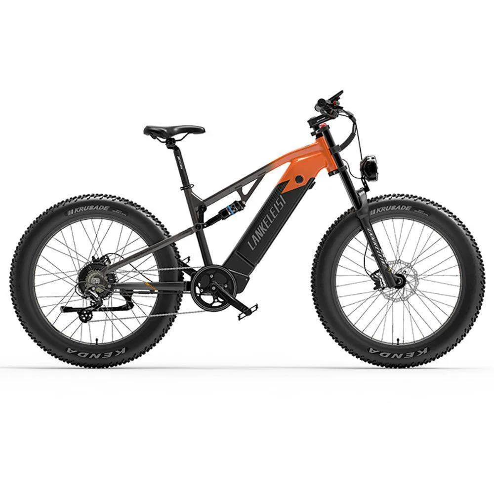 Lankeleisi RV800 Plus 750W Bafang Motor 26" Fat Bike 960Wh Full Suspension E-Mountain Bike E-MTB 48V 20Ah Battery