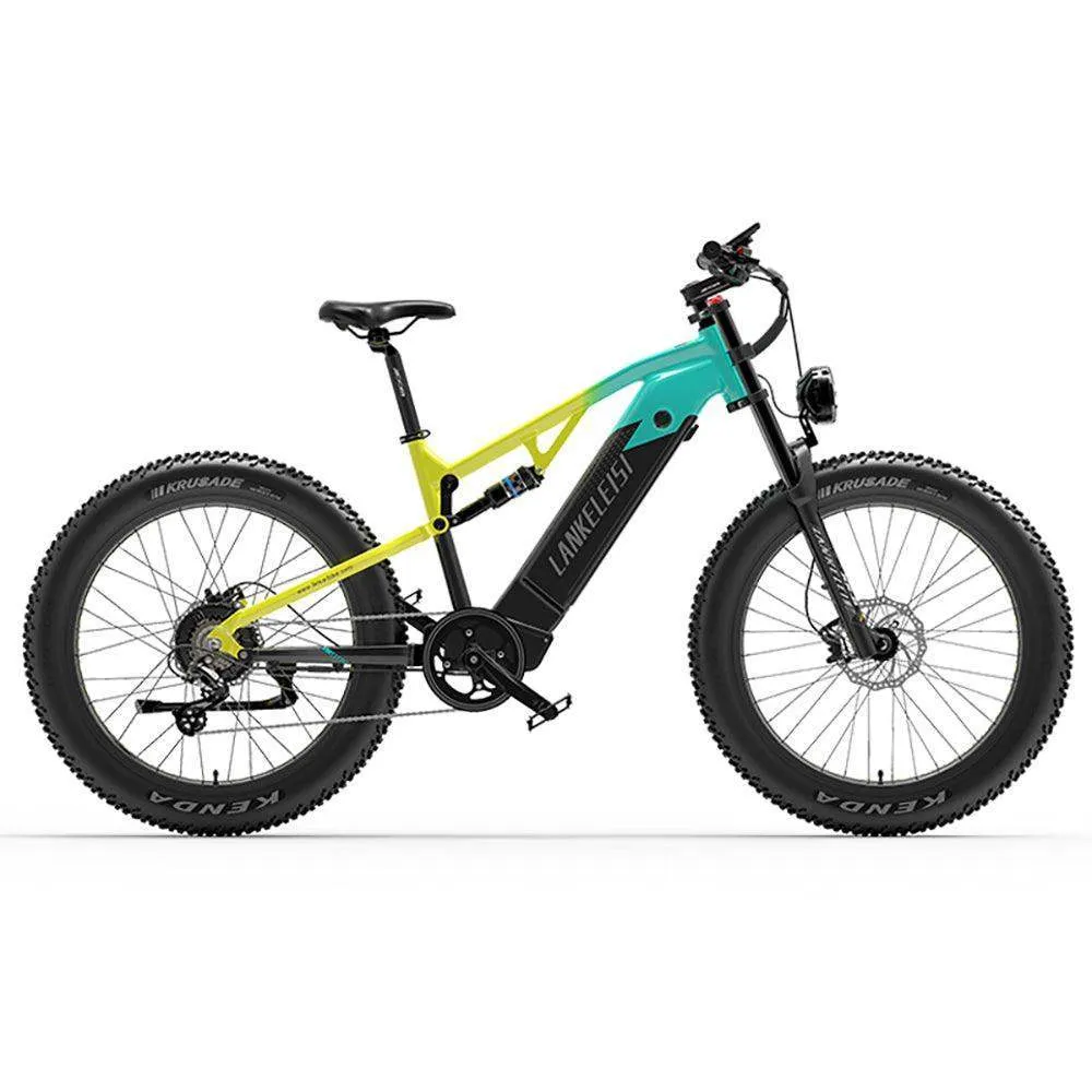 Lankeleisi RV800 Plus 750W Bafang Motor 26" Fat Bike 960Wh Full Suspension E-Mountain Bike E-MTB 48V 20Ah Battery